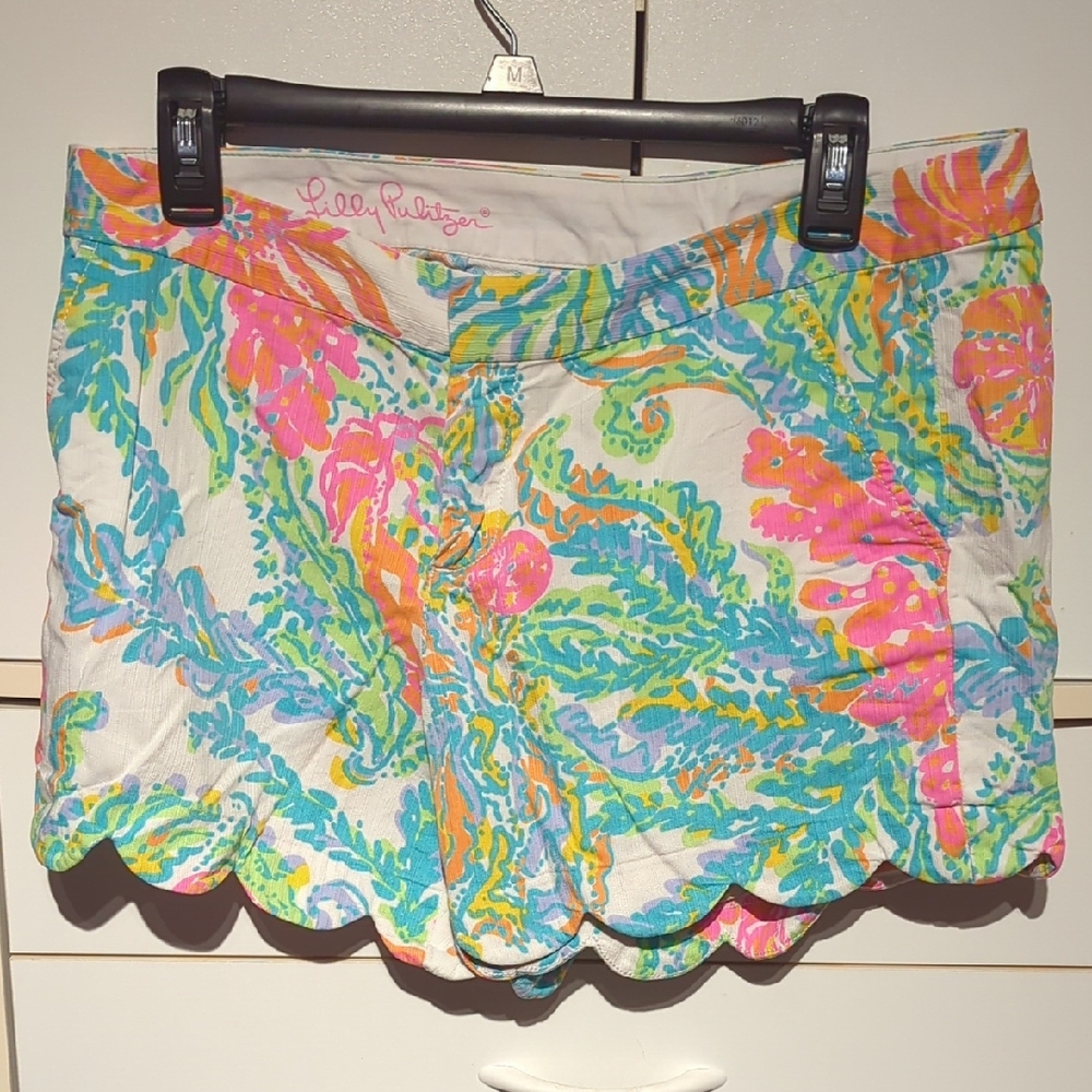 Lilly Pulitzer Multicolor Scalloped Shorts
